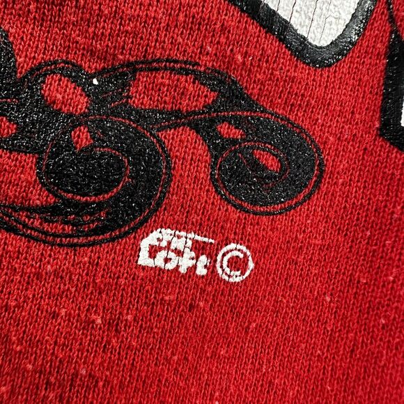 Vintage Raglan Crewneck Sweater Youth Large (14-16)‎ Red Northside Elementary - Picture 3 of 8